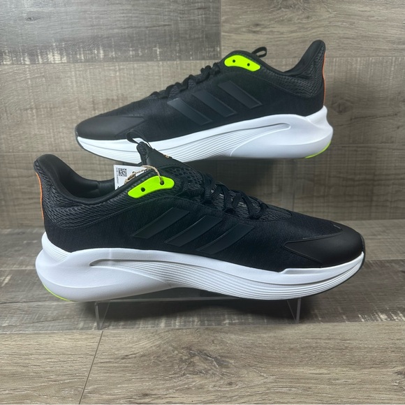 Adidas Alphaedge + Men’s Running Shoes ‘Black Lucid Lemon’ - Picture 2 of 4